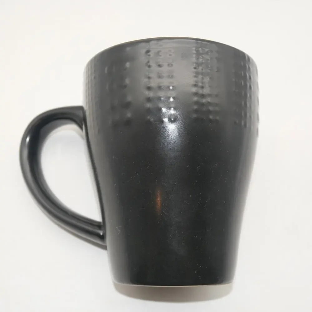 Set of 4 Mikasa Gourmet Basics  Linden Coffee Cups Mugs Mint Condition